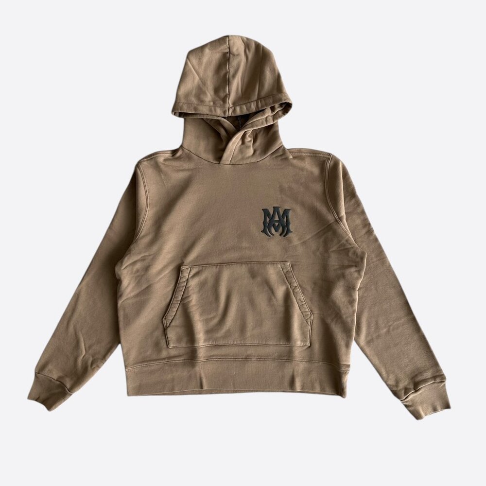Amiri Tan & Black MA Logo Hoodie